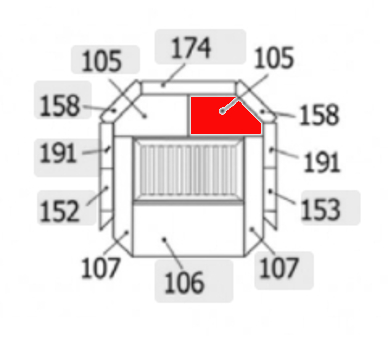 Haas+Sohn Siena 277.17 Bodenstein hinten rechts Feuerraumstein