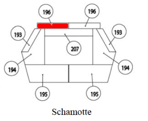Haas+Sohn Orsted 266.17 Rückwandstein links