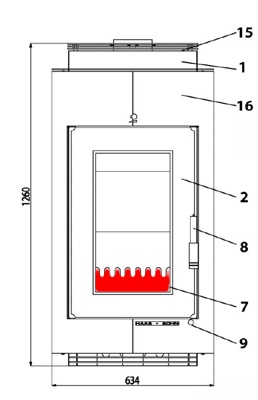 Haas+Sohn Ascoli 219.17 Grille à poser pourtour de grille
