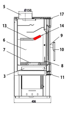 Haas+Sohn Montegrotto II 305.15 Zugumlenkung vorne Prallplatte