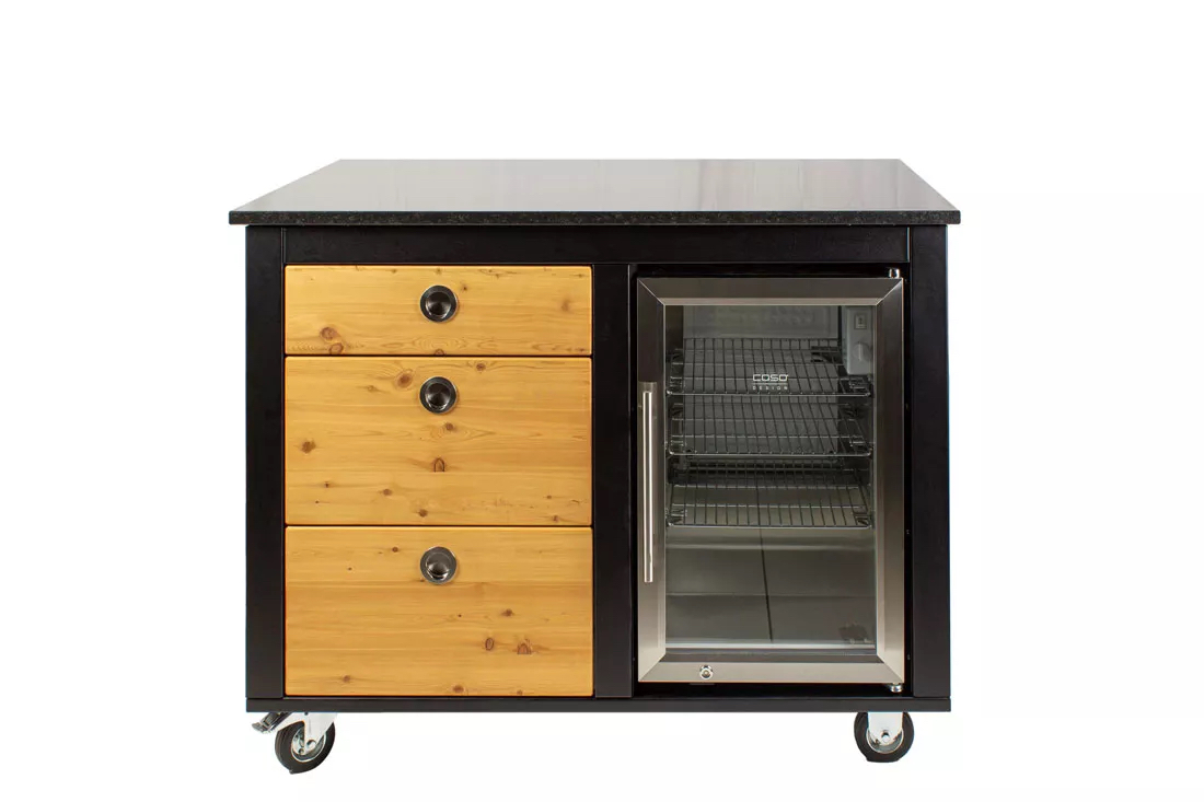 Der Merklinger Frühlingspaket Outdooorküche (Kühlschrank - rechts) 