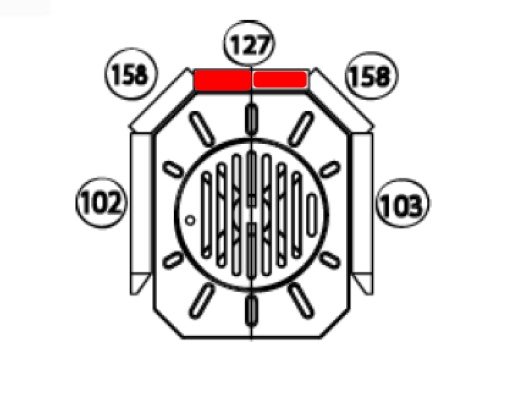 Haas+Sohn Vilnius 263.15 Rückwandstein mittg Feuerraumstein