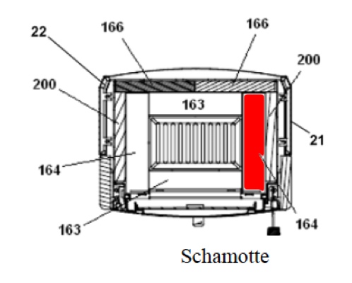 Haas+Sohn Modena 305.15 Bodenstein rechts Feuerraumstein