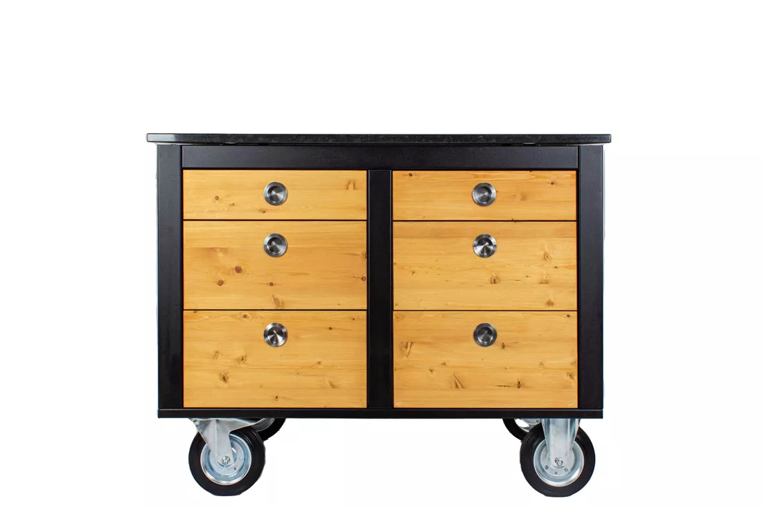 Der Merklinger Outdoor Modul "Lotti" (6 x Schubladen)