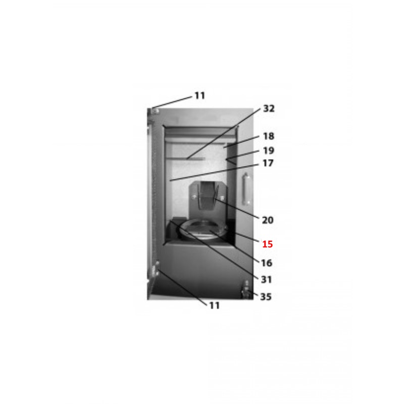Haas+Sohn Pelletto RLU 418.08 pot de combustion