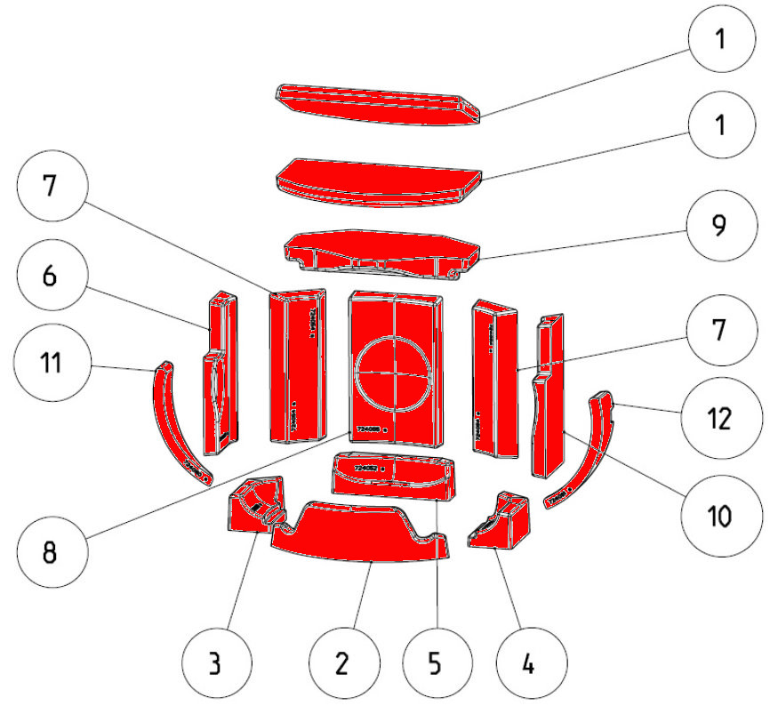 Austroflamm Clou compact Cook Feuerraumauskleidung