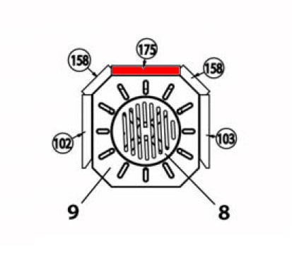 Haas+Sohn Breisgau 172.17 Rückwandstein Feuerraumstein
