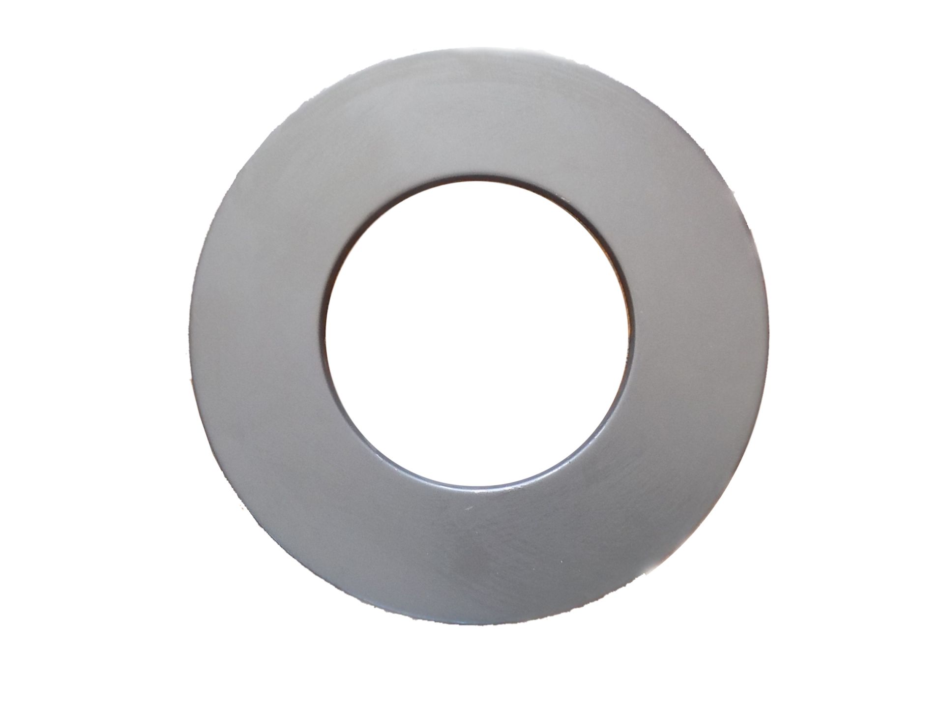 Roseta De Pared Para Tubo De Chimenea: Diámetro 150 Mm, Borde De 70 Mm, Color Gris Oscuro, Acero De 2 Mm